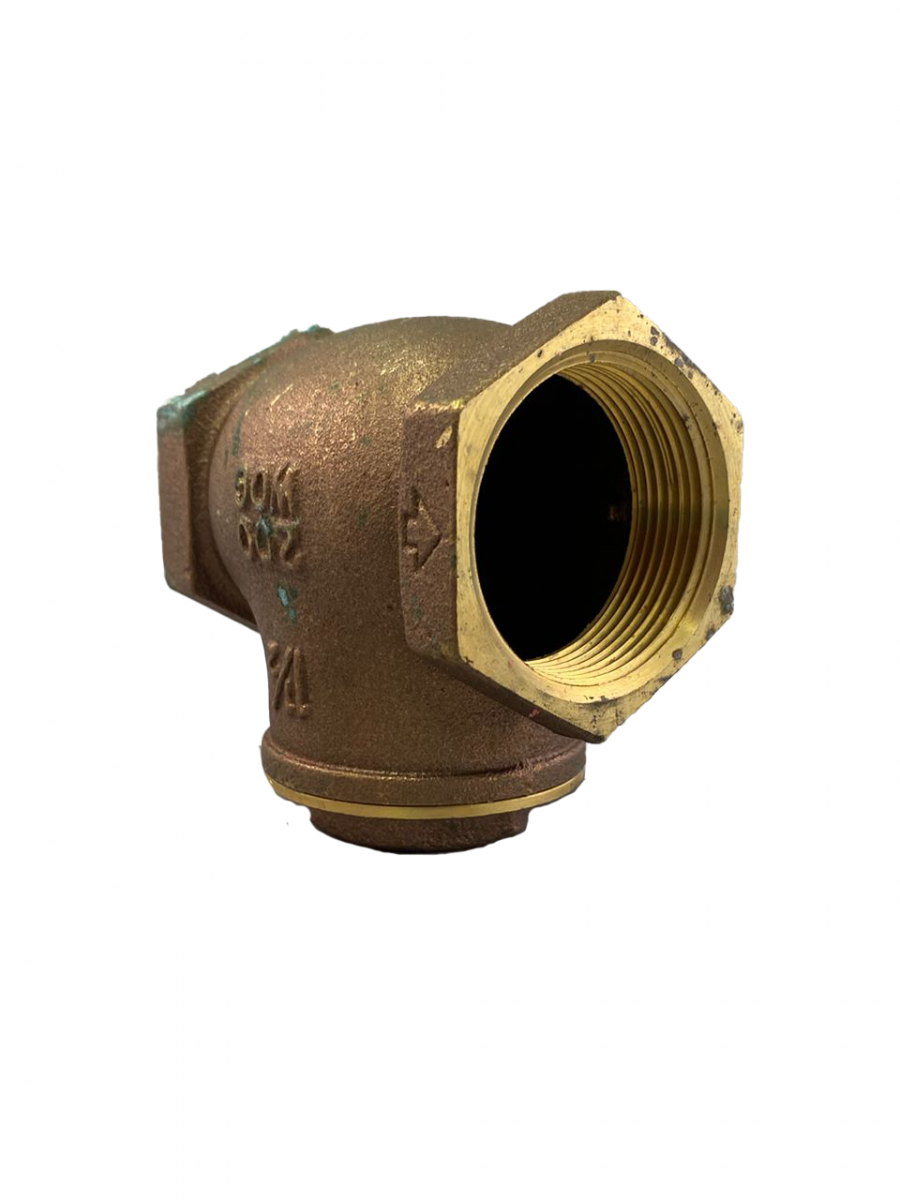 CHEQUE DE COMPUERTA DE BRONCE   1 1/2 PULG. 125 PSI VAPOR, 200 PSI AGUA, ACEITE Y GAS, SMITH COOPER