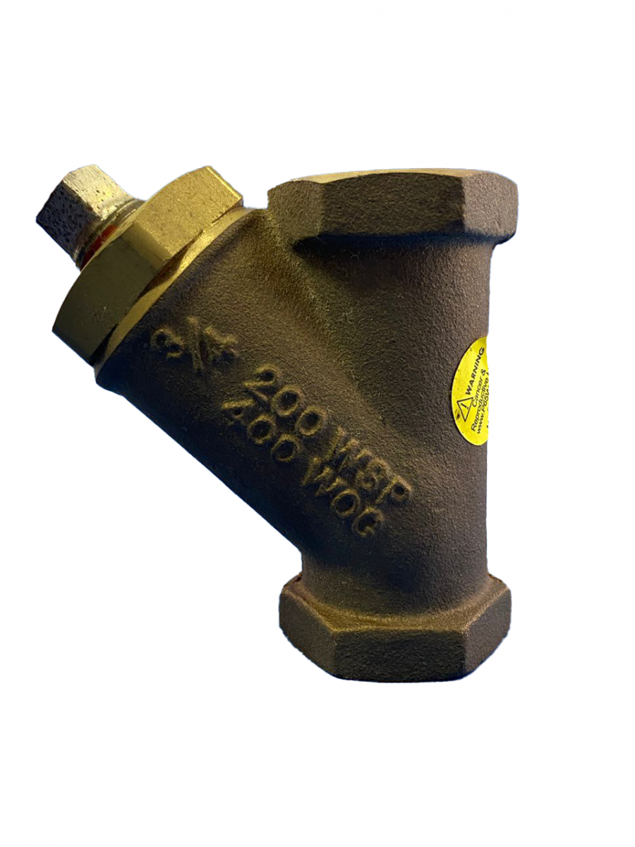 CEDAZO DE BRONCE DE 3/4 PULG 200 PSI DE VAPOR 400 PSI AGUA  AIRE  ACEITE
